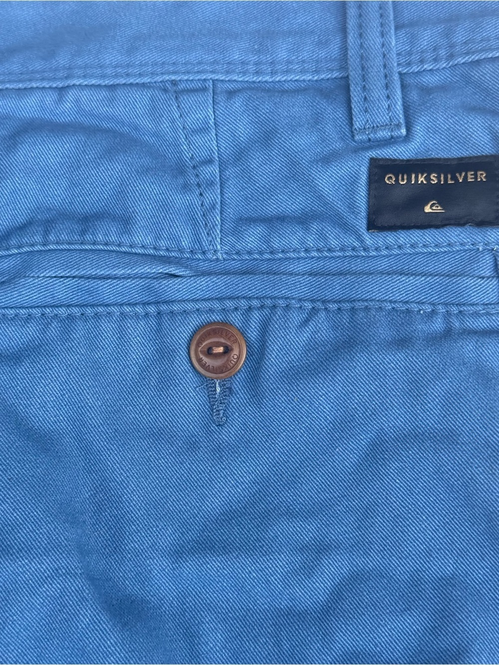Quiksilver Men's Slate Blue Flat Front Chino Shorts - Picture 6 of 8
